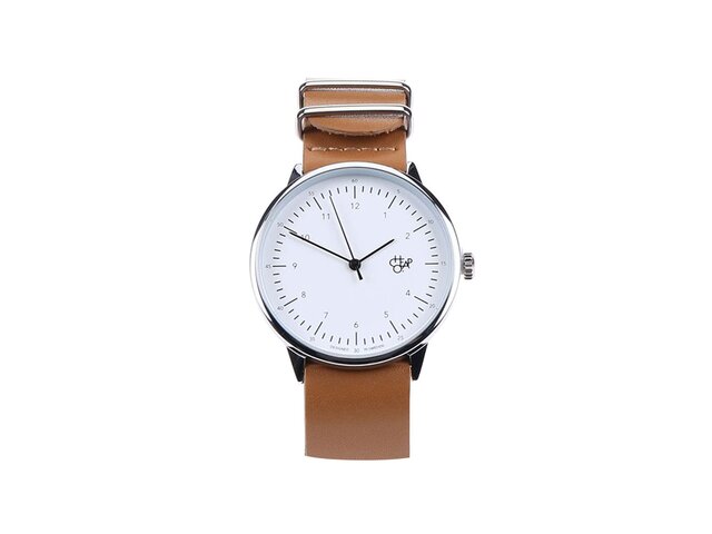 Hnědé unisex kožené hodinky Cheapo Harold