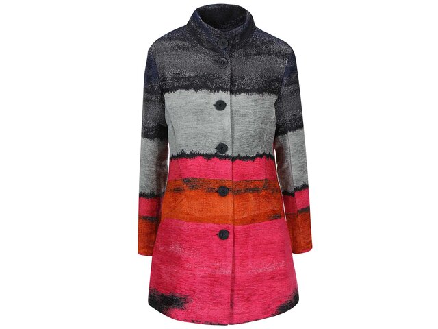 Barevný kabát Desigual Tango Pasion