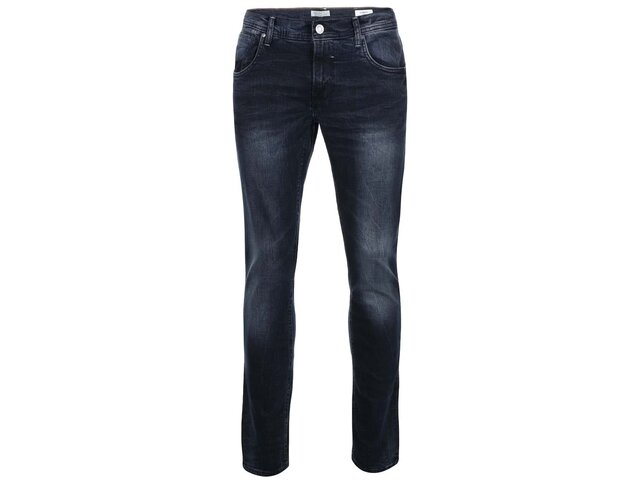 Tmavě modré pánské skinny džíny s ošoupaným efektem Blend