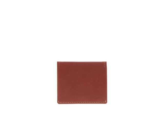 Cihlově hnědá kožená peněženka Bellroy Slim Sleeve