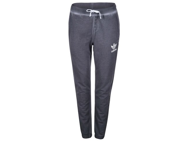 Tmavě šedé dámské tepláky adidas Originals