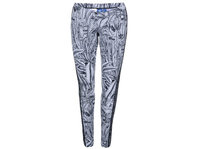 Šedé dámské vzorované legíny adidas Originals Florera