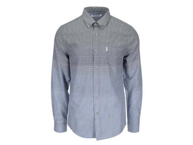 Modro-šedá kostkovaná košile Ben Sherman