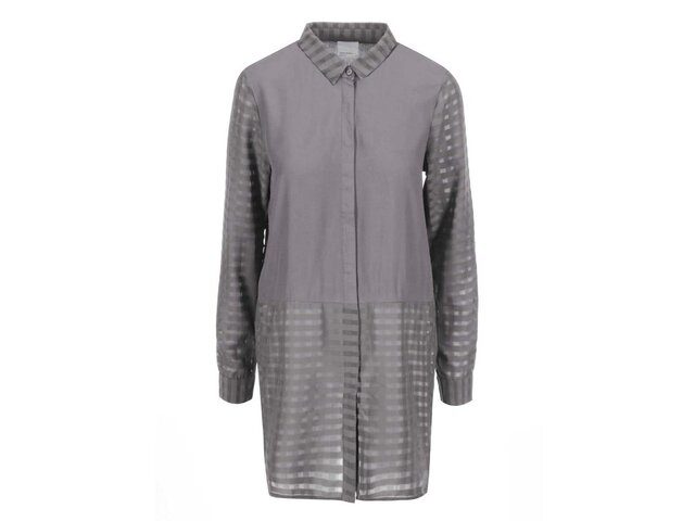 Šedá delší košile Vero Moda Camella