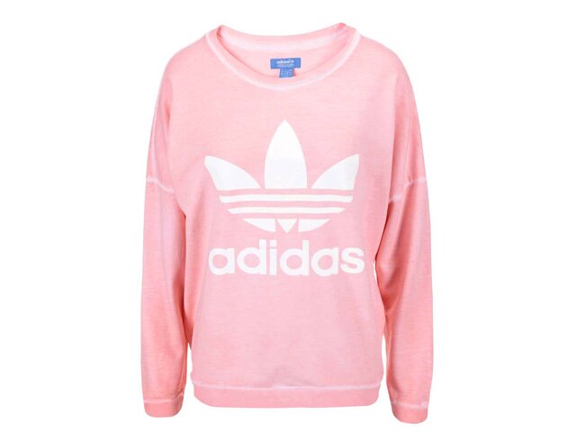 Růžová dámská mikina s logem adidas Originals