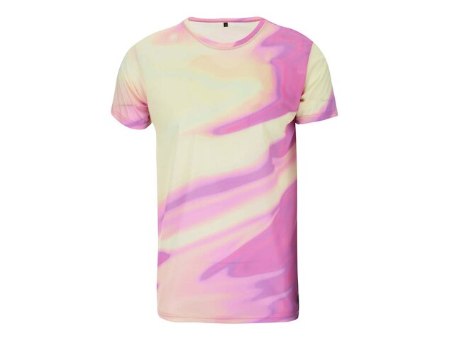 Růžovo-žluté unisex triko Grape