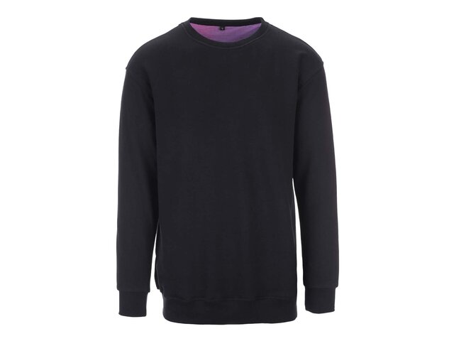 Černá unisex mikina s modrými lokty Grape