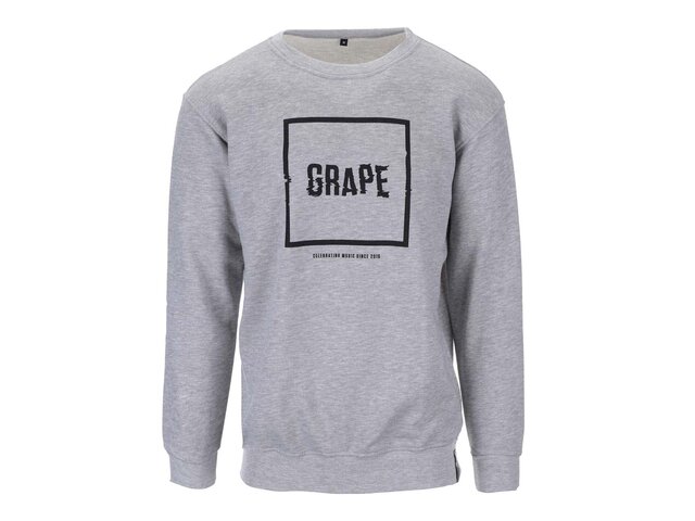 Šedá unisex mikina s logem Grape
