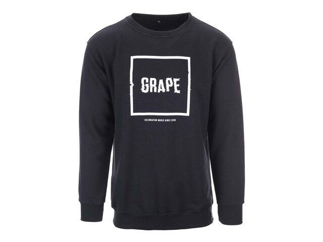 Černá unisex mikina s logem Grape