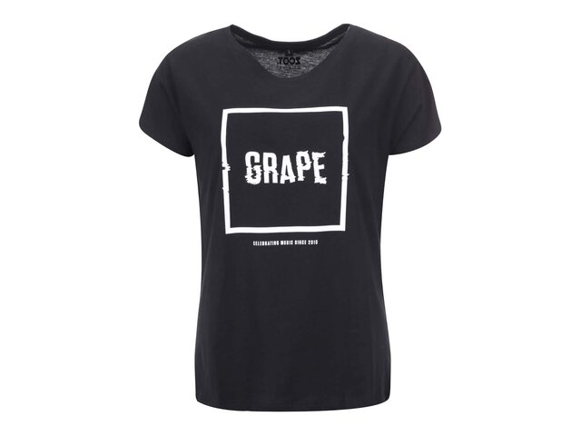 Černé dámské triko s logem Grape