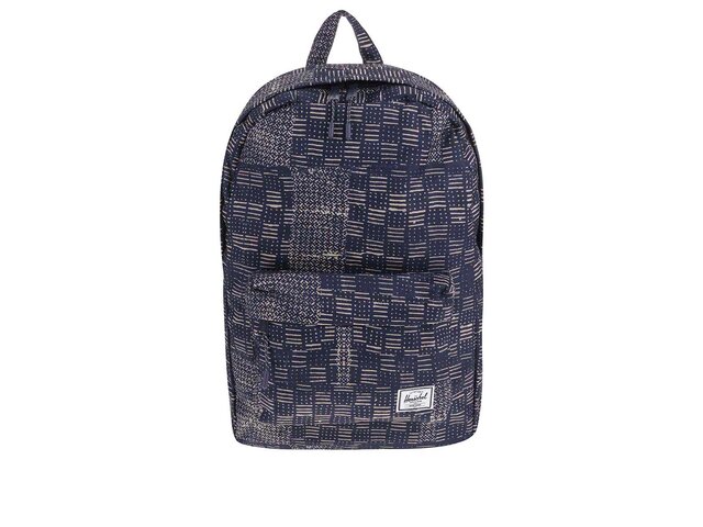Tmavě modrý batoh s béžovým vzorem Herschel Classic