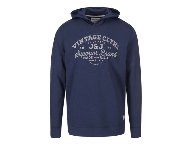 Tmavě modrá mikina s kapucí Jack & Jones Recycle Cody
