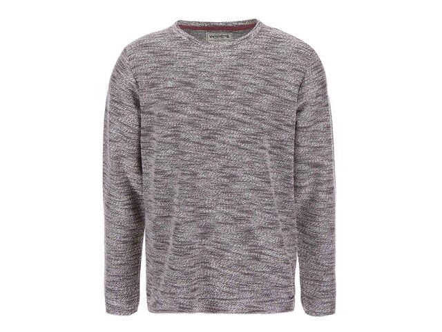 Světle vínový žíhaný svetr Jack & Jones Shelby