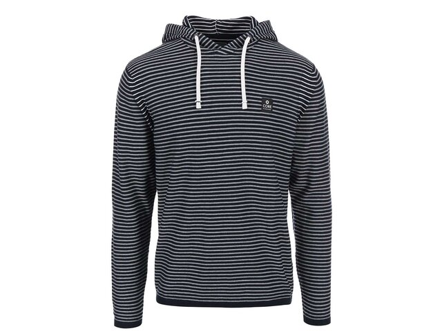 Tmavě modrá pruhovaná mikina s kapucí Jack & Jones Scott