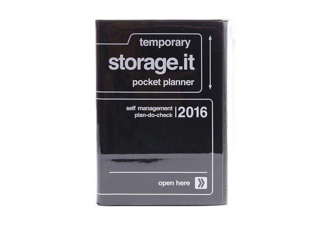 Černý diář A6 2016 Mark's Storage.it