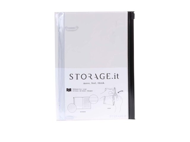 Krémový zápisník s plastovým obalem Mark's Storage.it