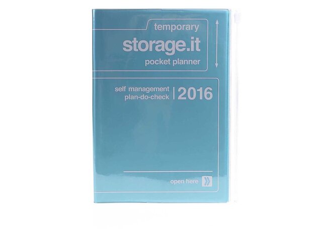 Zelenomodrý diář A5 2016 Mark's Storage.it