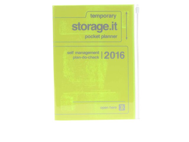 Zelenožlutý diář A5 2016 Mark's Storage.it