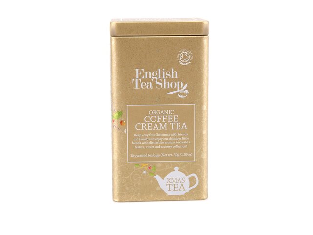 Bio čaje v plechové dóze English tea shop Coffee Cream