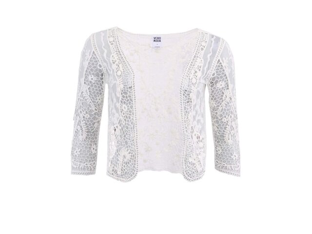 Krémové krajkové bolerko Vero Moda Luna