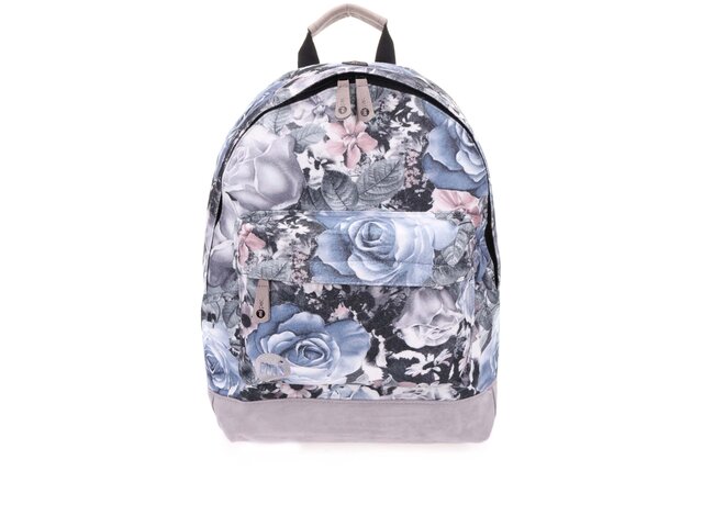 Světle šedý dámský batoh s květy Mi-Pac Felt Winter Floral
