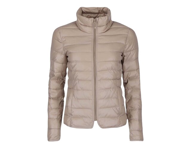 Světle hnědá lehká prošívaná bunda ONLY Tahoe Nylon