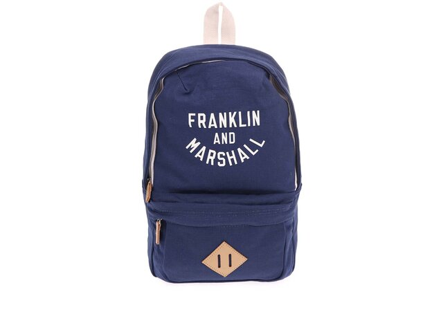 Tmavě modrý menší unisex batoh Franklin & Marshall