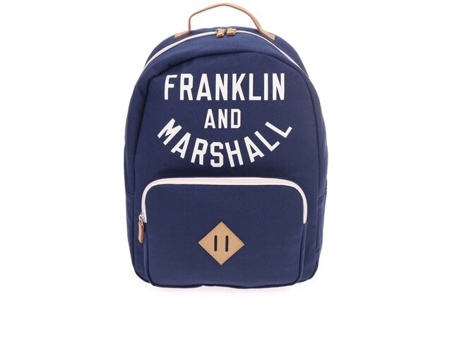 Tmavě modrý unisex batoh Franklin & Marshall