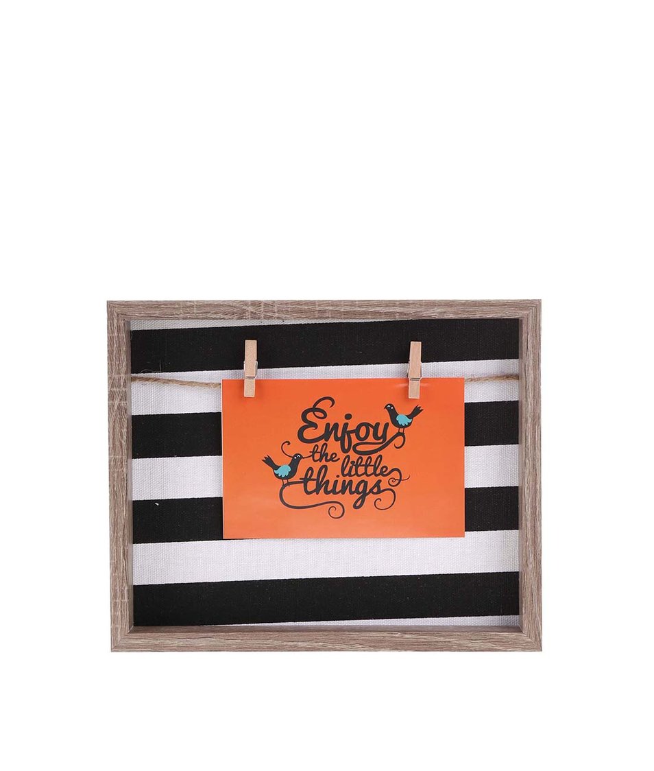 Černo-bílý rámeček na fotky Helio Ferretti Thick Stripes