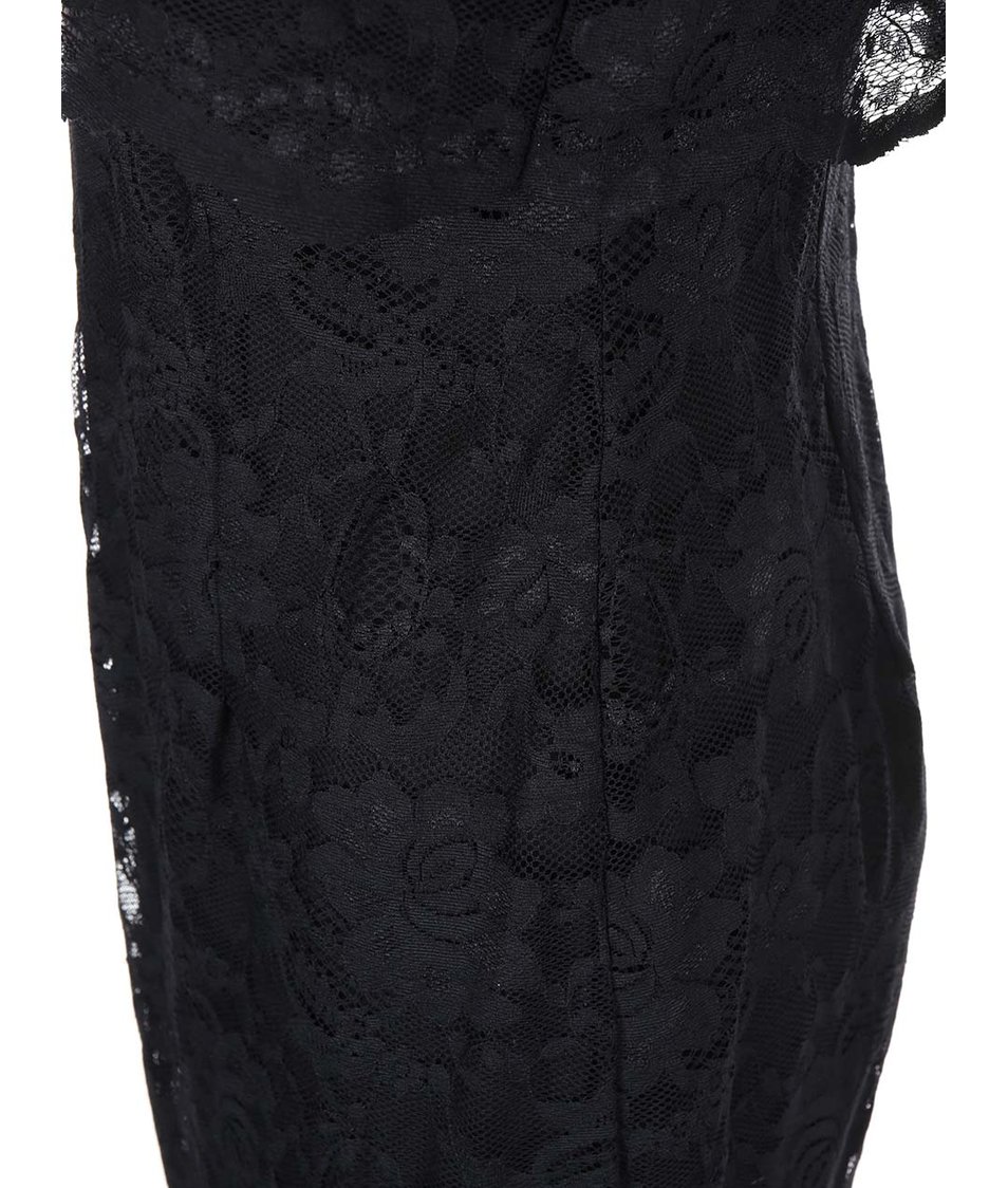 Černé šaty s krajkou Lipstick Boutique Lucinda