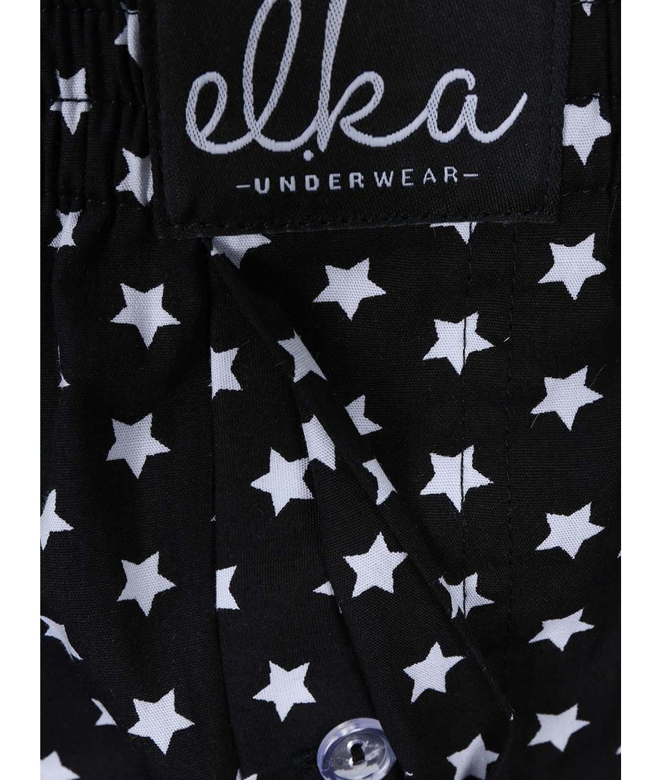 Černé trenýrky s hvězdami El.Ka Underwear