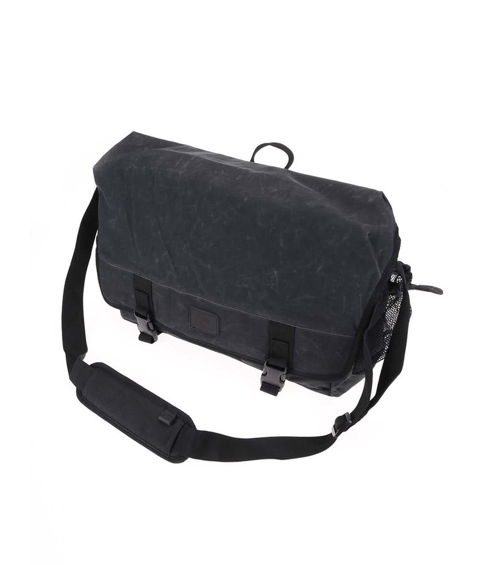Černošedá taška přes rameno s vintage efektem Quiksilver Carriers