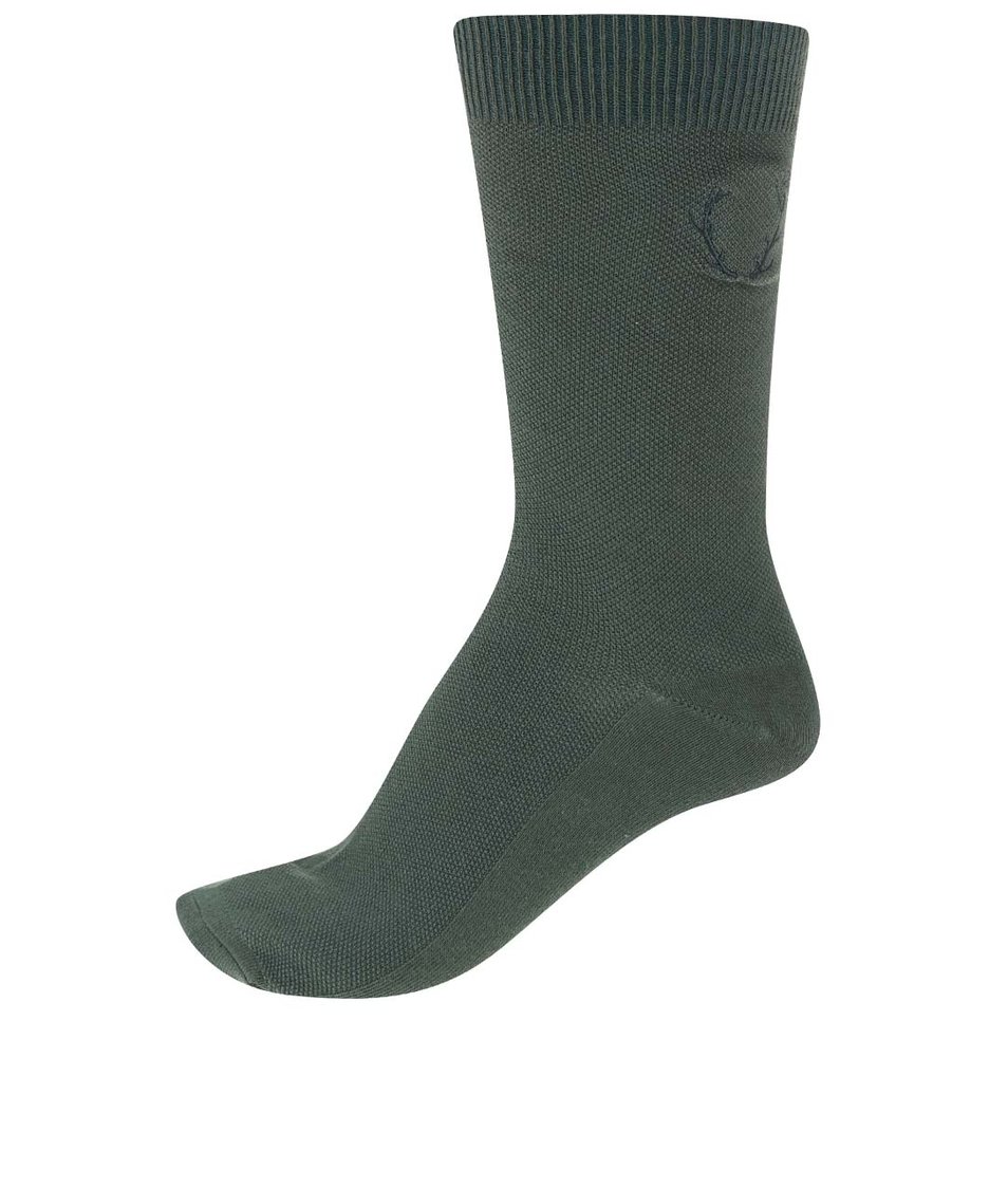 Zelené ponožky Jack & Jones Waffel