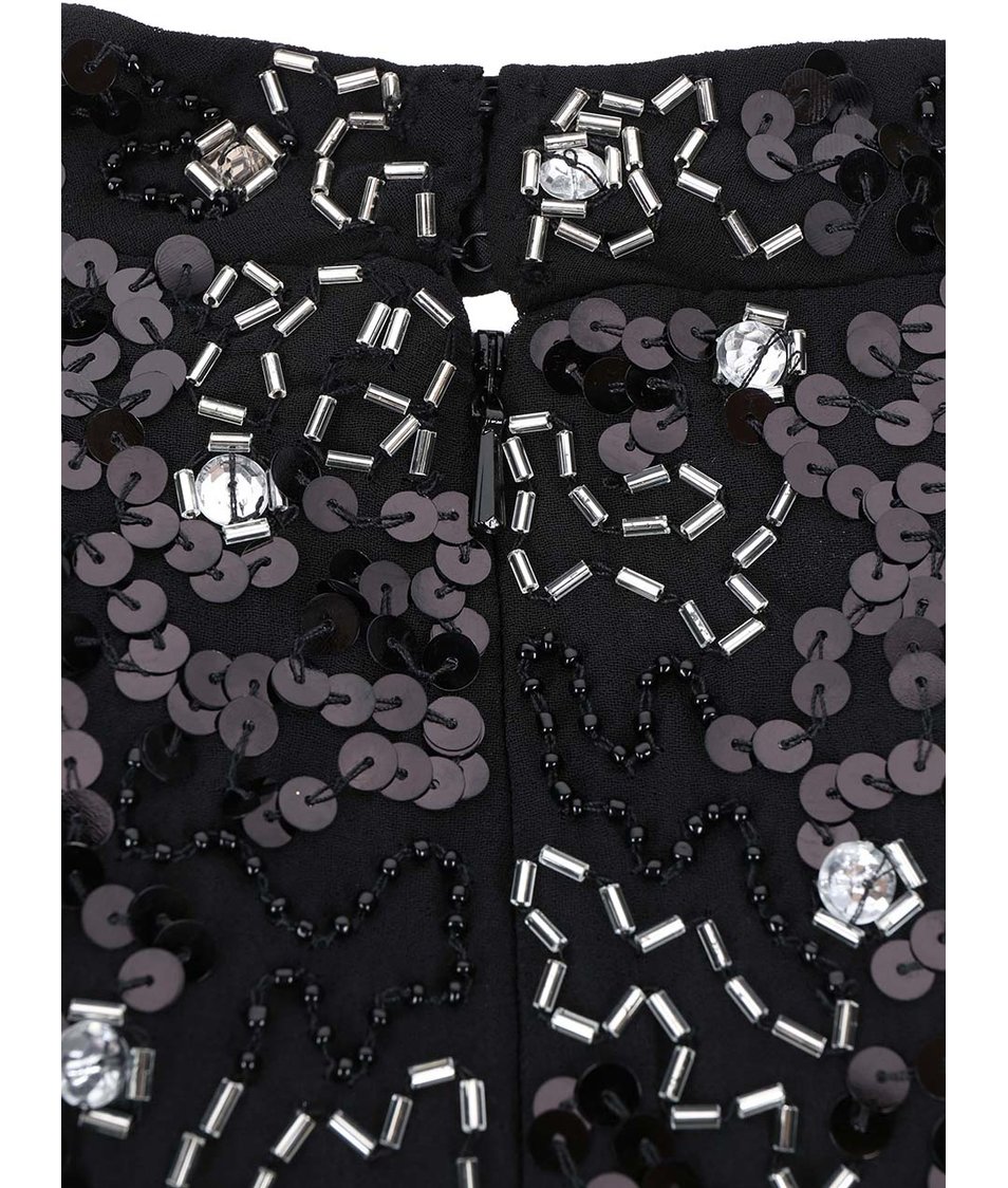 Černé flitrované šaty Dorothy Perkins