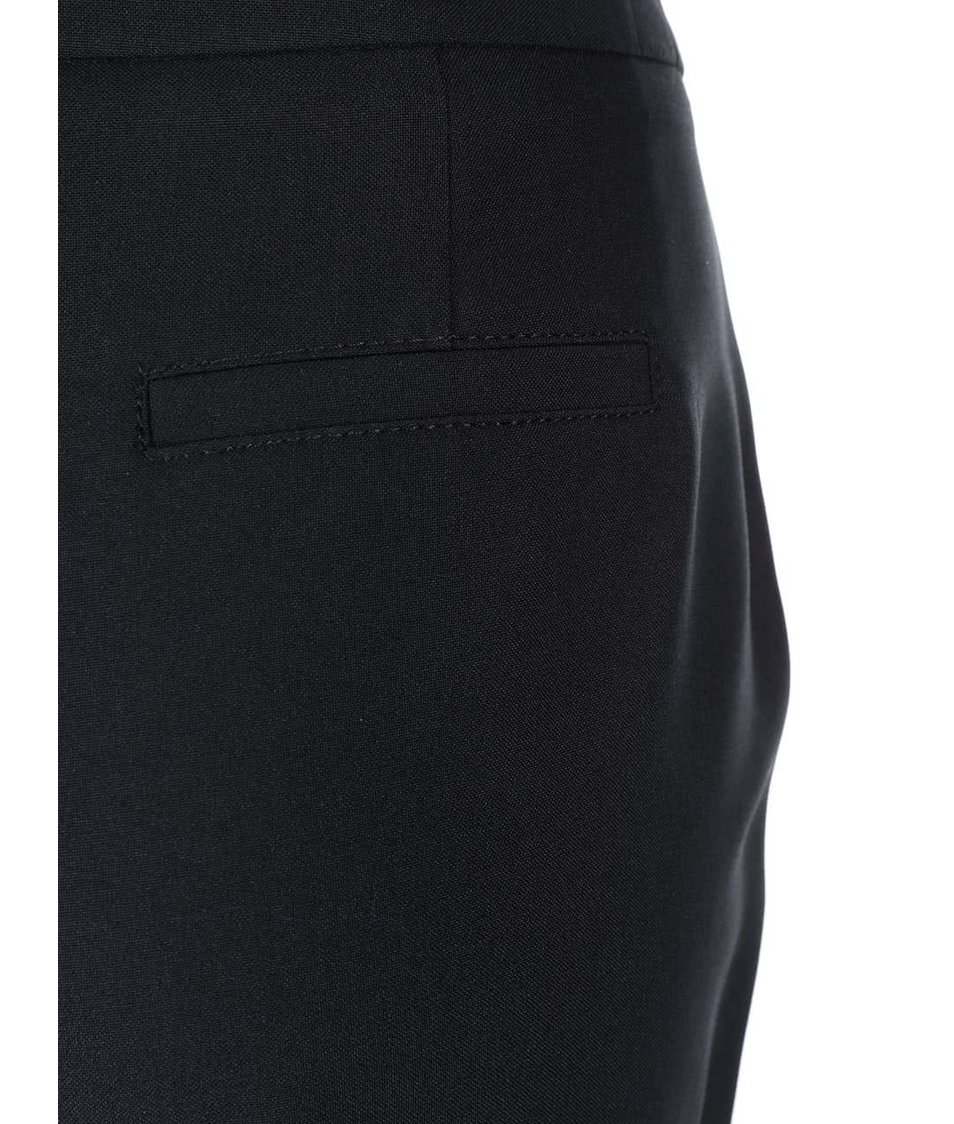 Černé formální volnější kalhoty s puky Dorothy Perkins