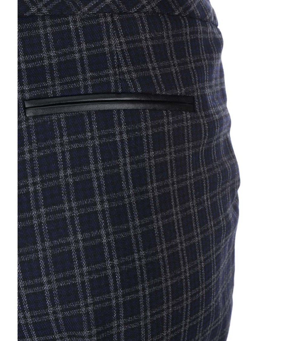 Černo-modré kostkované kalhoty Dorothy Perkins