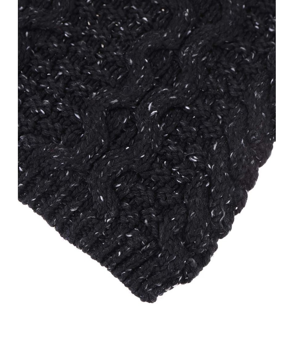 Černá pánská šála s šedými detaily Rip Curl Torsade