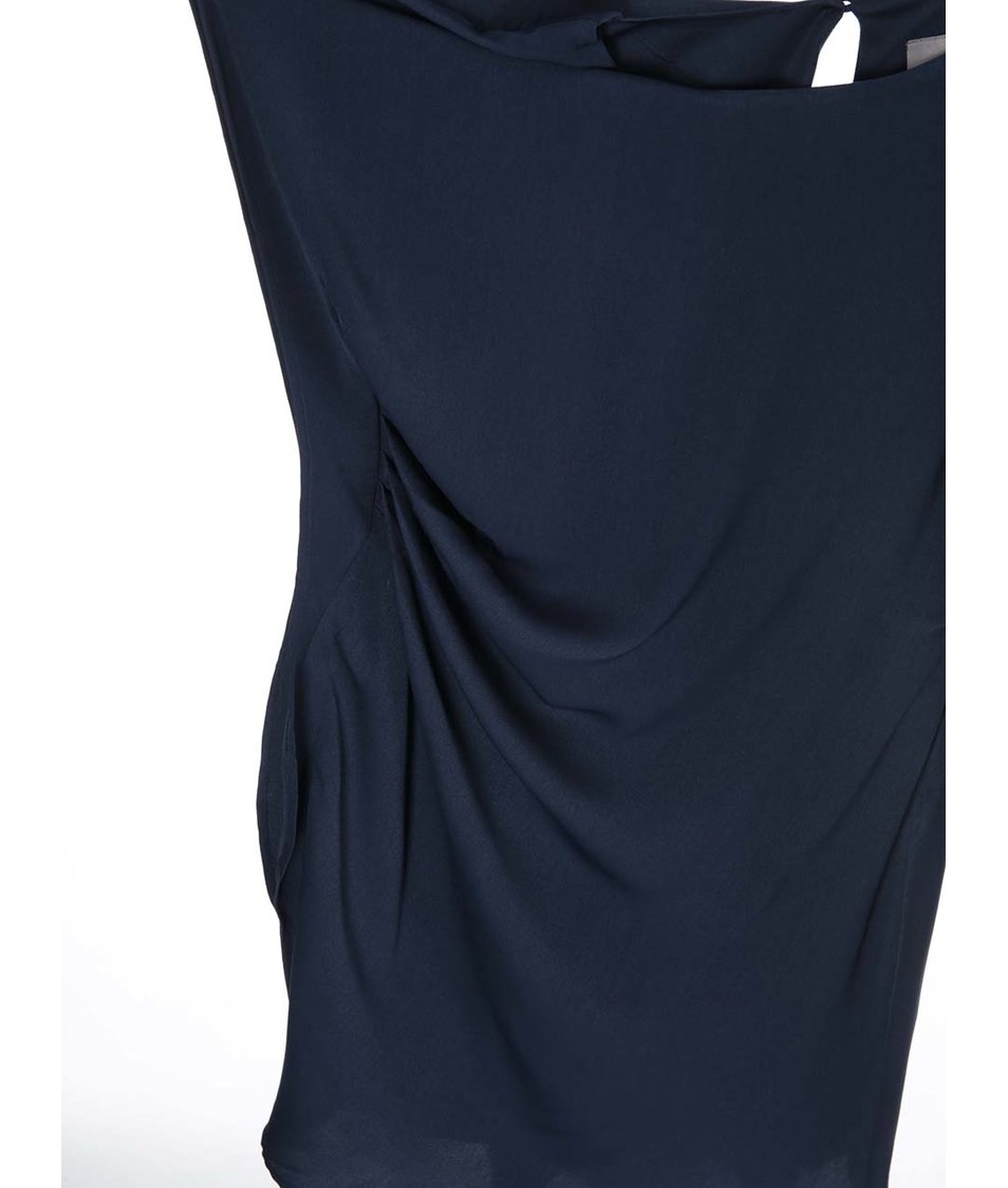 Tmavě modré asymetrické šaty Vero Moda Clara