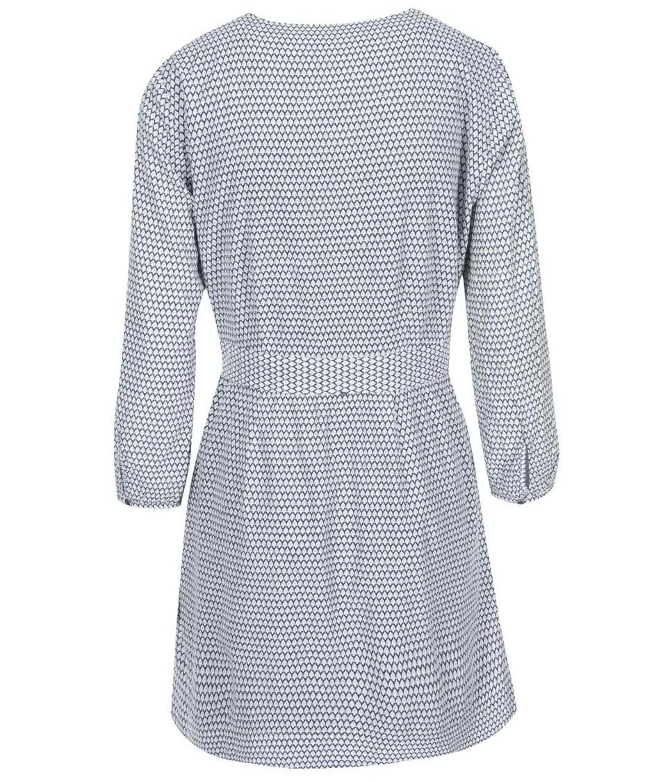 Modro-bílé šaty s drobným vzorem Vero Moda Nora