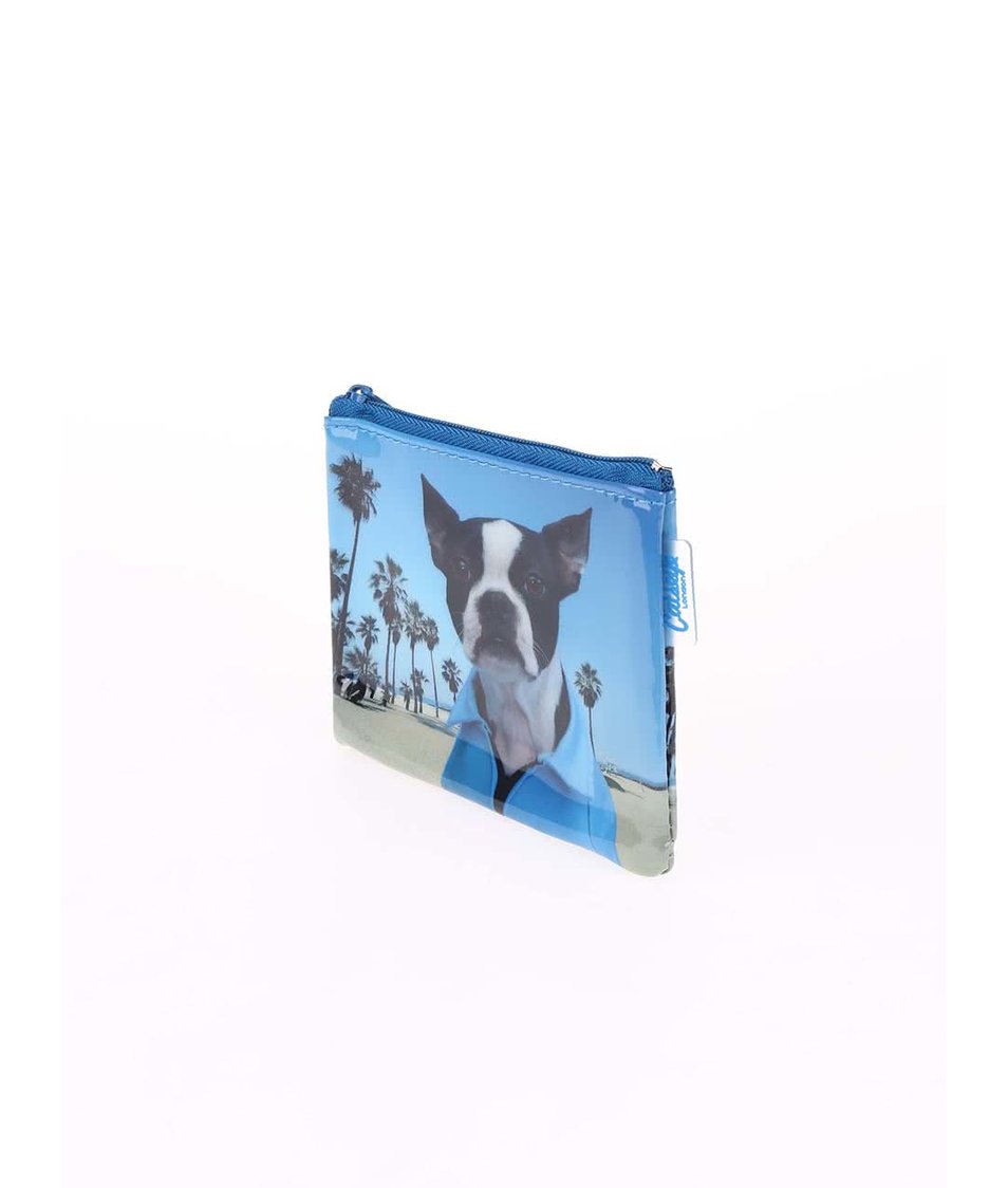 Modrá peněženka na drobné Catseye London Beach Dog