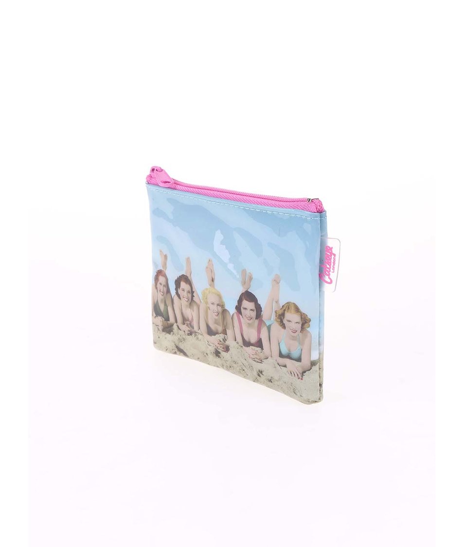 Světle modrá peněženka na drobné Catseye London Beach Women