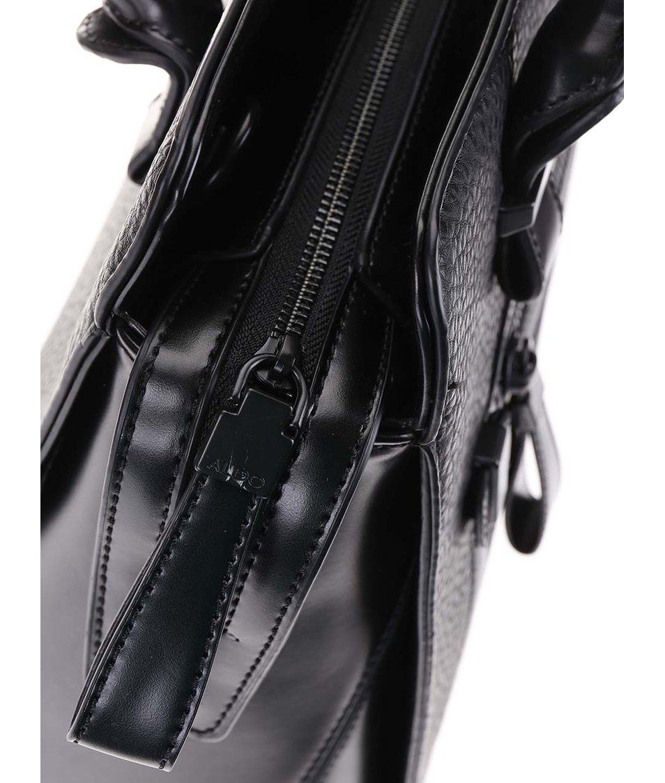Černá hranatá kabelka s ozdobnou kapsou ALDO Pontinia