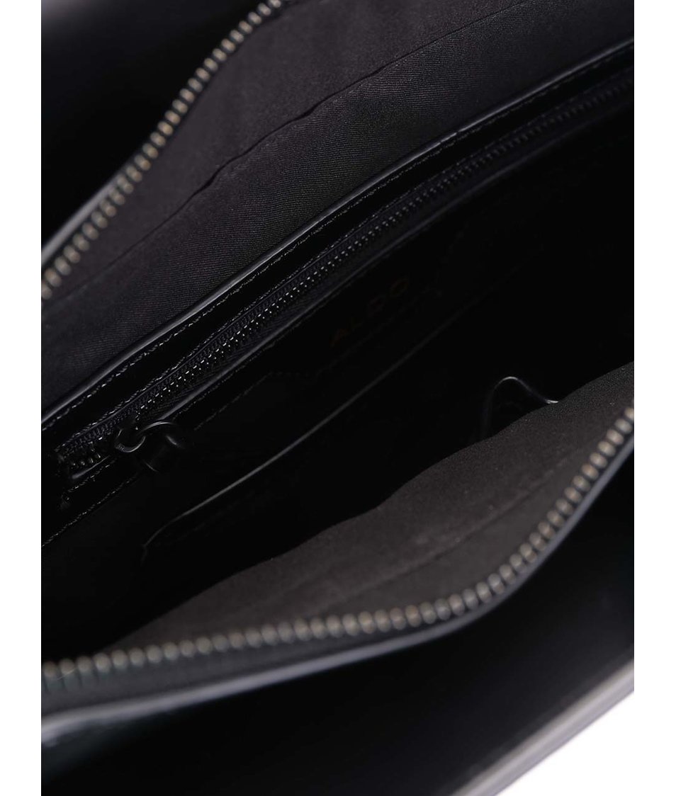 Černá hranatá kabelka s ozdobnou kapsou ALDO Pontinia