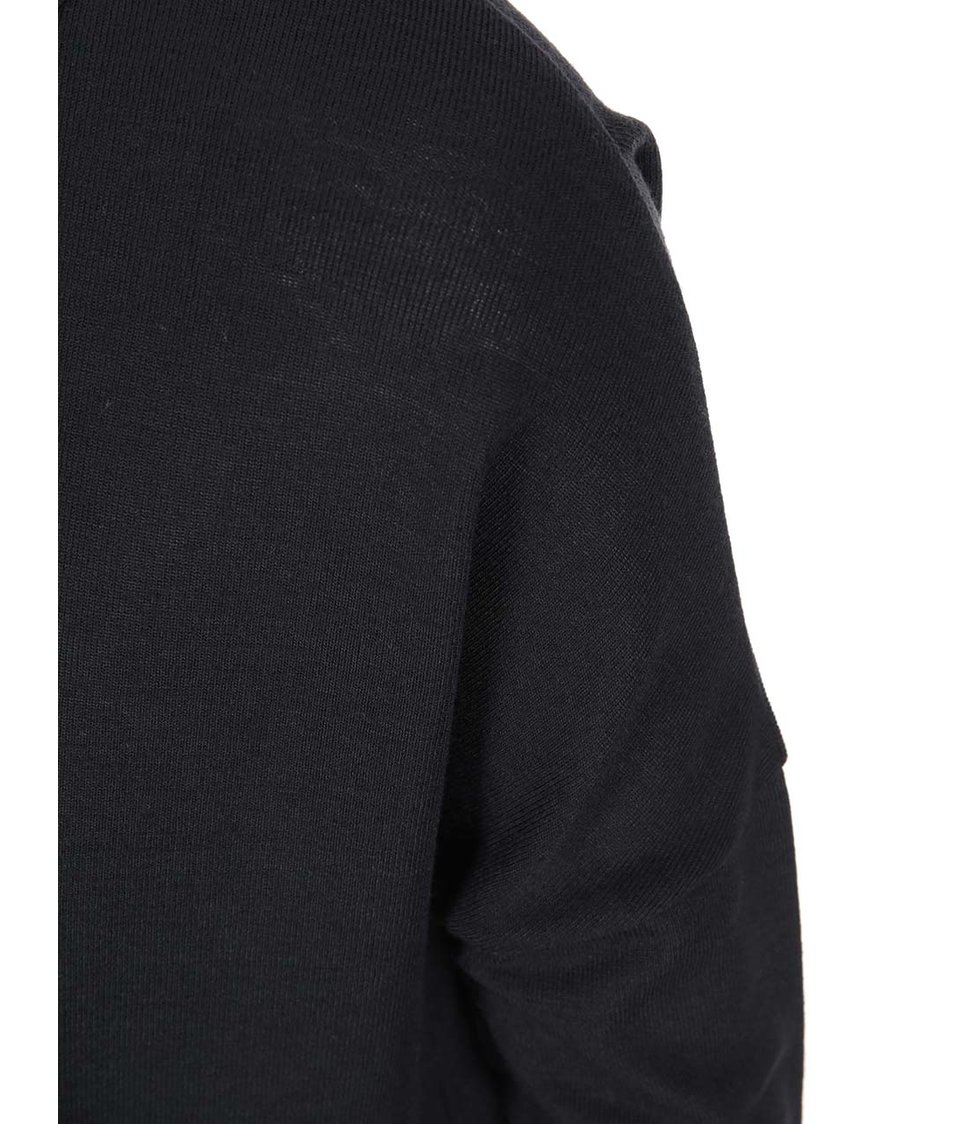 Černé žíhané tričko s dlouhým rukávem VILA 
