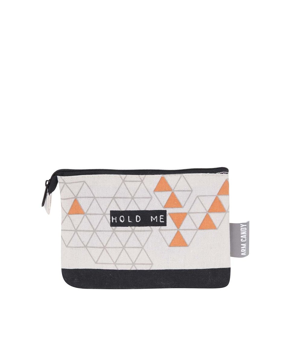 Bílá peněženka s geometrickým vzorem Disaster Arm Candy