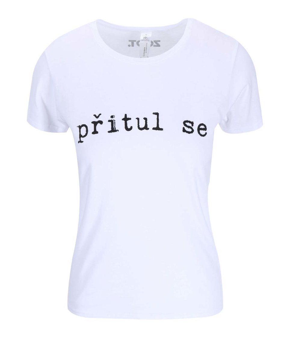 Bílé dámské tričko Pavel Callta Přitul se