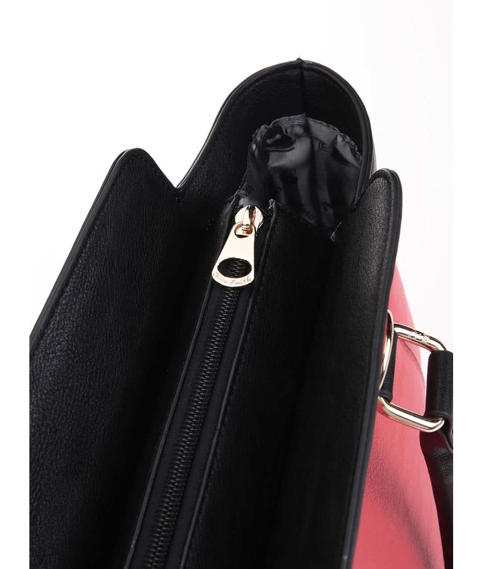 Černo-červená větší kabelka s odnímatelnou taštičkou Anna Smith