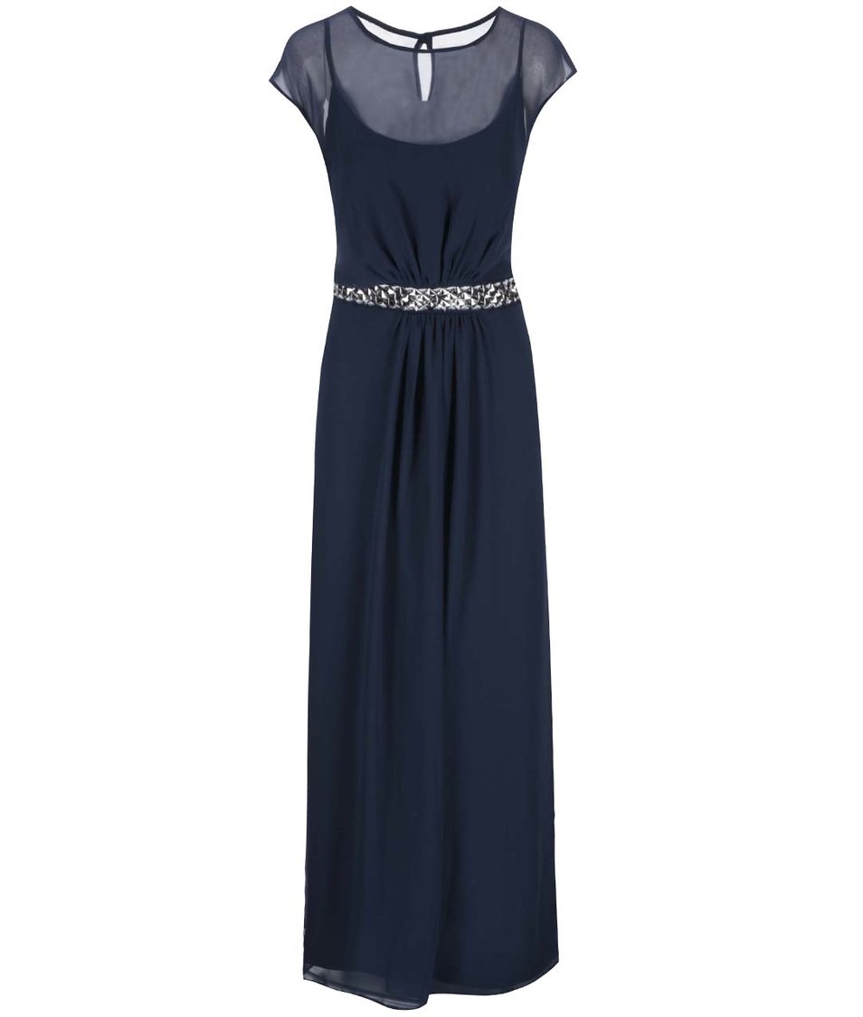 Tmavě modré šaty s páskem Dorothy Perkins Curve