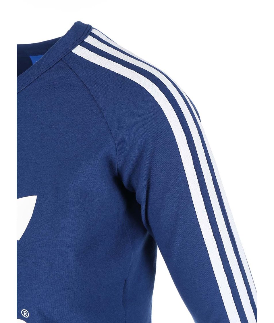 Modré krátké tričko s dlouhými rukávy adidas Originals Paris 