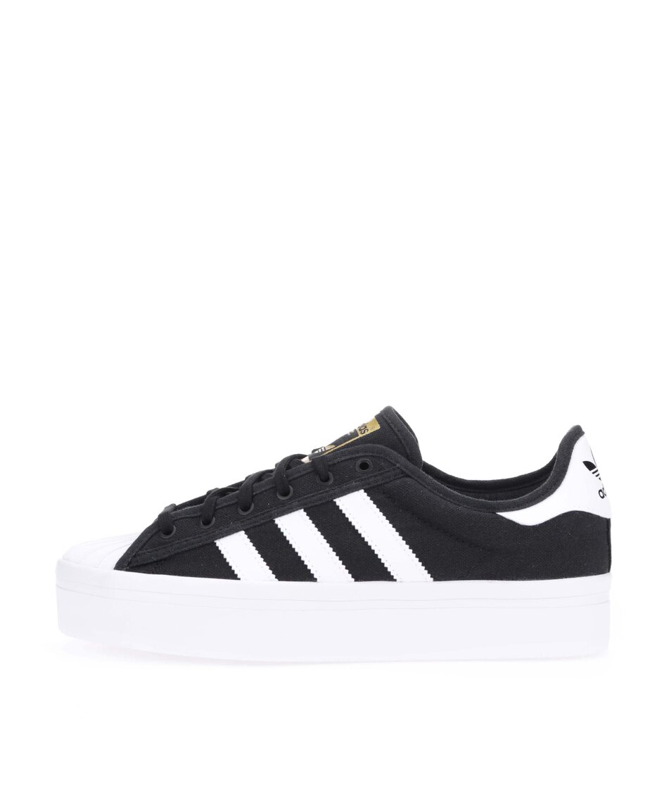 Bílo-černé dámské tenisky na platformě adidas Originals ... Bílo-černé dámské tenisky na platformě adidas Originals ...